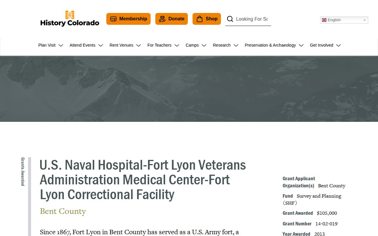 Fort Lyon former correctional facility release record history